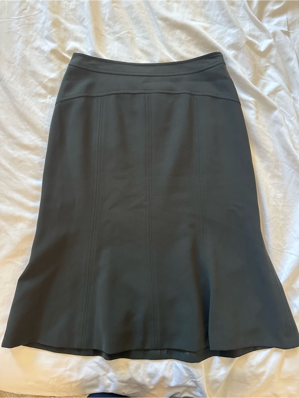 Jones New York 4P Flare Career Skirt Forest Green